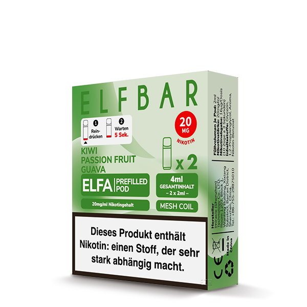 Elfa Pods Kiwi Passionfruit Guava
